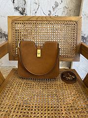 Okify Celine Small Camille 16 Soft Bag In Brown Nubuck Calfskin 24.5x21.5x5cm - 1