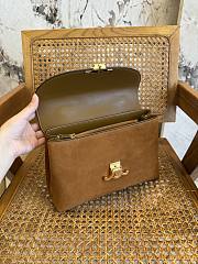 Okify Celine Medium Nino Bag In Brown Nubuck Calfskin 25x17.5x10cm - 2