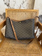 Okify Celine Soft Shopper Bag In Triomphe Canvas And Calfskin 32.5x24.5x14cm - 5