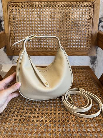Okify Celine Teen Lulu Bag In Cream Grained Calfskin 21x24x5cm