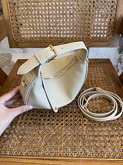 Okify Celine Teen Lulu Bag In Cream Grained Calfskin 21x24x5cm - 4