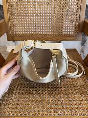 Okify Celine Teen Lulu Bag In Cream Grained Calfskin 21x24x5cm - 3