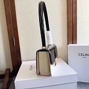 Okify Celine Teen Garance Bag In Black And White Patent 18.5x13x6cm - 4