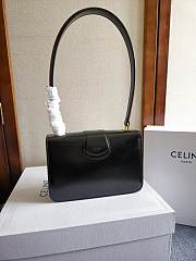 Okify Celine Teen Celine Josephine Bag In Black Patent 18.5x5x13cm - 4