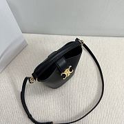 Okify Celine Mini Bucket Louise Bag In Black Smooth Calfskin 13.5x16x10cm - 5