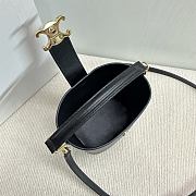 Okify Celine Mini Bucket Louise Bag In Black Smooth Calfskin 13.5x16x10cm - 3