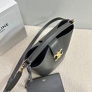 Okify Celine Small Bucket Louise Bag In Gray Smooth Calfskin 16x19x12cm - 6