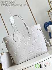 Okify Louis Vuitton Neverfull MM Bag In Gray Brume M45686 28x14x31cm  - 6