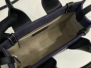 Okify Chloe Mini Woody Tote Bag In Dark Purple 20x14x6cm - 3