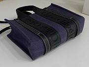 Okify Chloe Small Woody Tote Bag In Dark Purple 26.5x20x8cm - 3