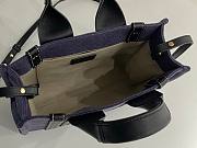 Okify Chloe Small Woody Tote Bag In Dark Purple 26.5x20x8cm - 2