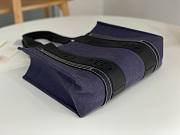 Okify Chloe Medium Woody Tote Bag In Dark Purple 37x26x12cm - 6