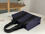 Okify Chloe Medium Woody Tote Bag In Dark Purple 37x26x12cm - 4