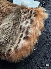 Okify Dior Fur Malicie Leopard Bag 25x15x5cm - 3