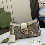 Okify Gucci Padlock Small Shoulder Bag In White 27x14x6cm - 2