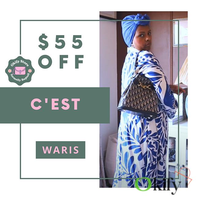 Okify Dior C'est Blue Oblique Bag 24x25.5x10cm - 1