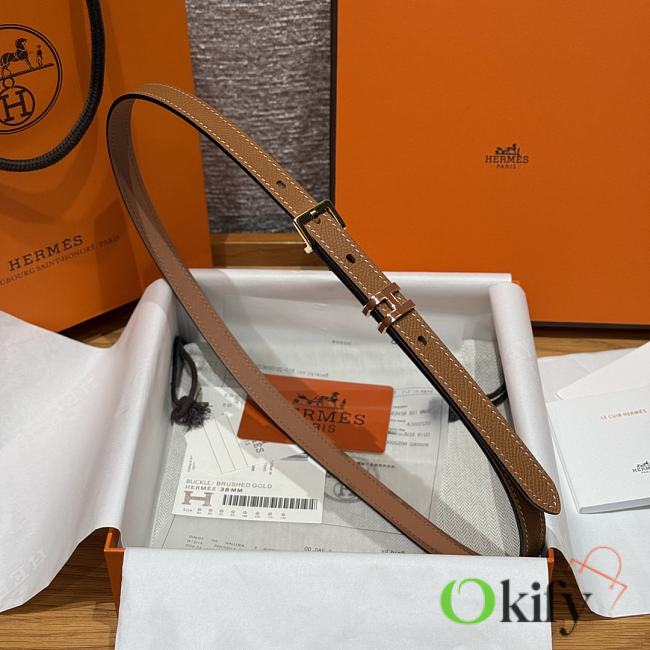 Okify Hermes Pop H 15 In Brown 1.5cm - 1