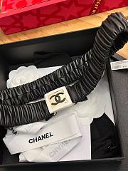 Okify CC Ruched Black Belt - 2