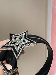 Okify CC Black Belt With Star Buckle 2cm - 2