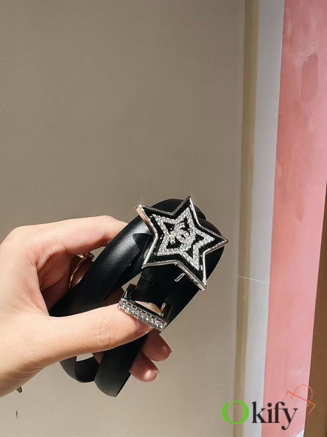 Okify CC Black Belt With Star Buckle 2cm - 1