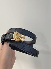 Okify Bottega Veneta Black Knot Belt  - 4