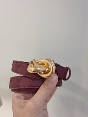 Okify Bottega Veneta Red Knot Belt  - 1