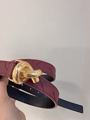 Okify Bottega Veneta Red Knot Belt  - 6