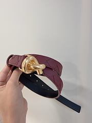Okify Bottega Veneta Red Knot Belt  - 2