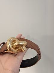 Okify Bottega Veneta Brown Knot Belt  - 6