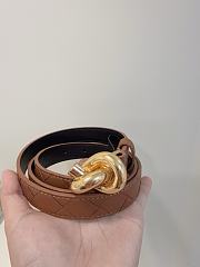 Okify Bottega Veneta Brown Knot Belt  - 5