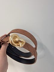 Okify Bottega Veneta Brown Knot Belt  - 3