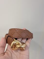 Okify Bottega Veneta Brown Knot Belt  - 2