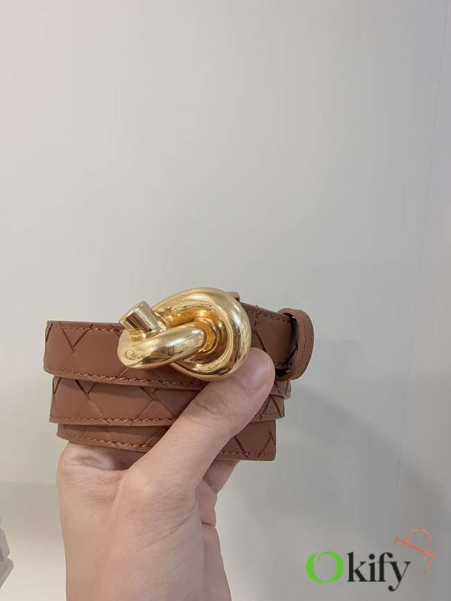Okify Bottega Veneta Brown Knot Belt  - 1