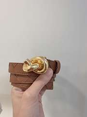 Okify Bottega Veneta Brown Knot Belt  - 1