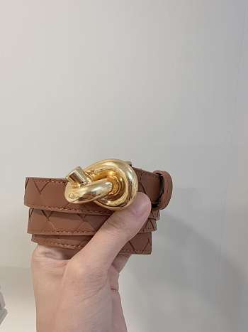 Okify Bottega Veneta Brown Knot Belt 