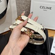 Okify Celine Stretch White Belt 1.8cm - 4