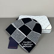 Okify Louis Vuitton Damier Black And White Beanie - 1