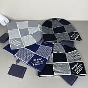 Okify Louis Vuitton Damier Black And White Beanie - 3
