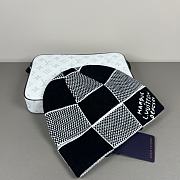 Okify Louis Vuitton Damier Black And White Beanie - 2