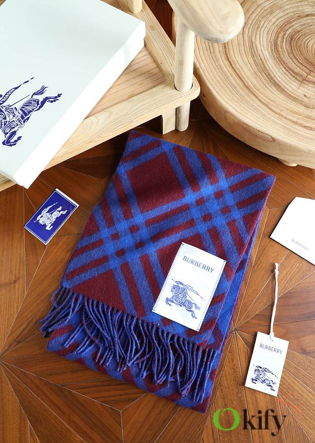 Okify Burberry Cashmere Scarf 168x30cm 25494 - 1