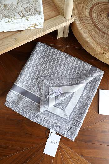 Okify Dior Gray Square Scarf 150x150cm