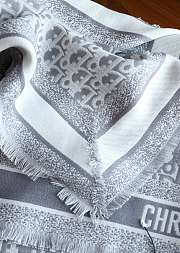 Okify Dior Gray Square Scarf 150x150cm - 3