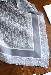 Okify Dior Gray Square Scarf 150x150cm - 6