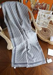 Okify Dior Gray Square Scarf 150x150cm - 4