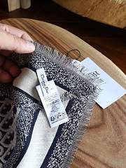 Okify Dior Dark Blue Square Scarf 150x150cm - 5