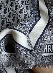 Okify Dior Dark Blue Square Scarf 150x150cm - 2