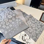 Okify CC Gray Cashmere Scarf 180x30cm - 5