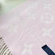 Okify Louis Vuitton Wool Light Pink Scarf 186x34cm - 2