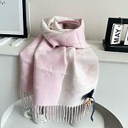 Okify Louis Vuitton Wool Light Pink Scarf 186x34cm - 1
