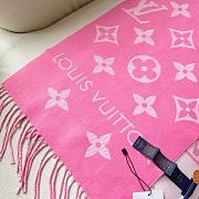 Okify Louis Vuitton Wool Pink Scarf 186x34cm - 4